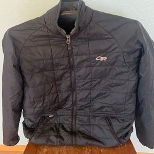 Outdoor Research down jacket missing  hood